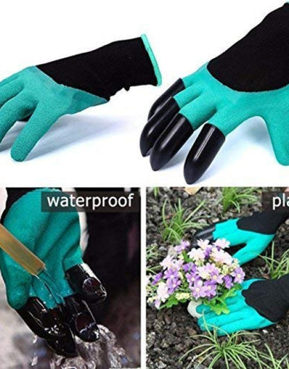 Green Garden Hand Gloves, Size: Medium