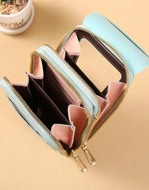 Leather Shoulder Bag Mobile Purse cosmetic Bags