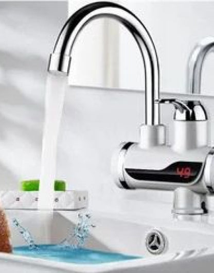 Stainless Steel LED Digital Display Instant Heating Electric Water Heater Faucet Tap, Geyser