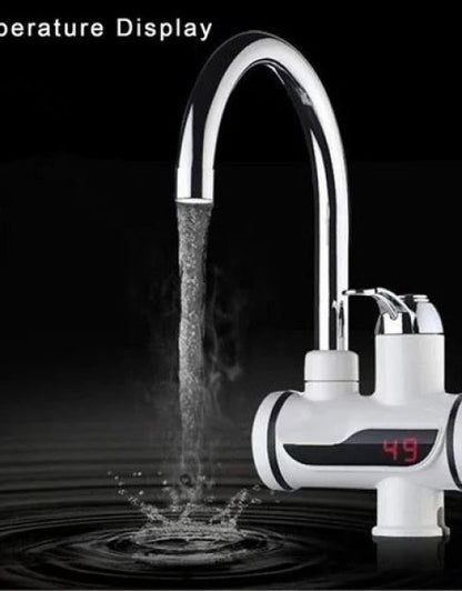 Stainless Steel LED Digital Display Instant Heating Electric Water Heater Faucet Tap, Geyser