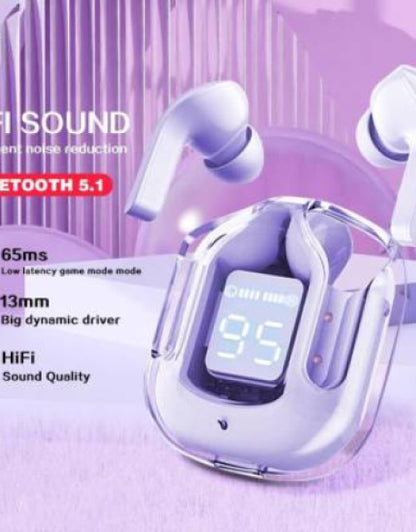 Touch Enabled - Ultrapod Earphone Buds Transparent